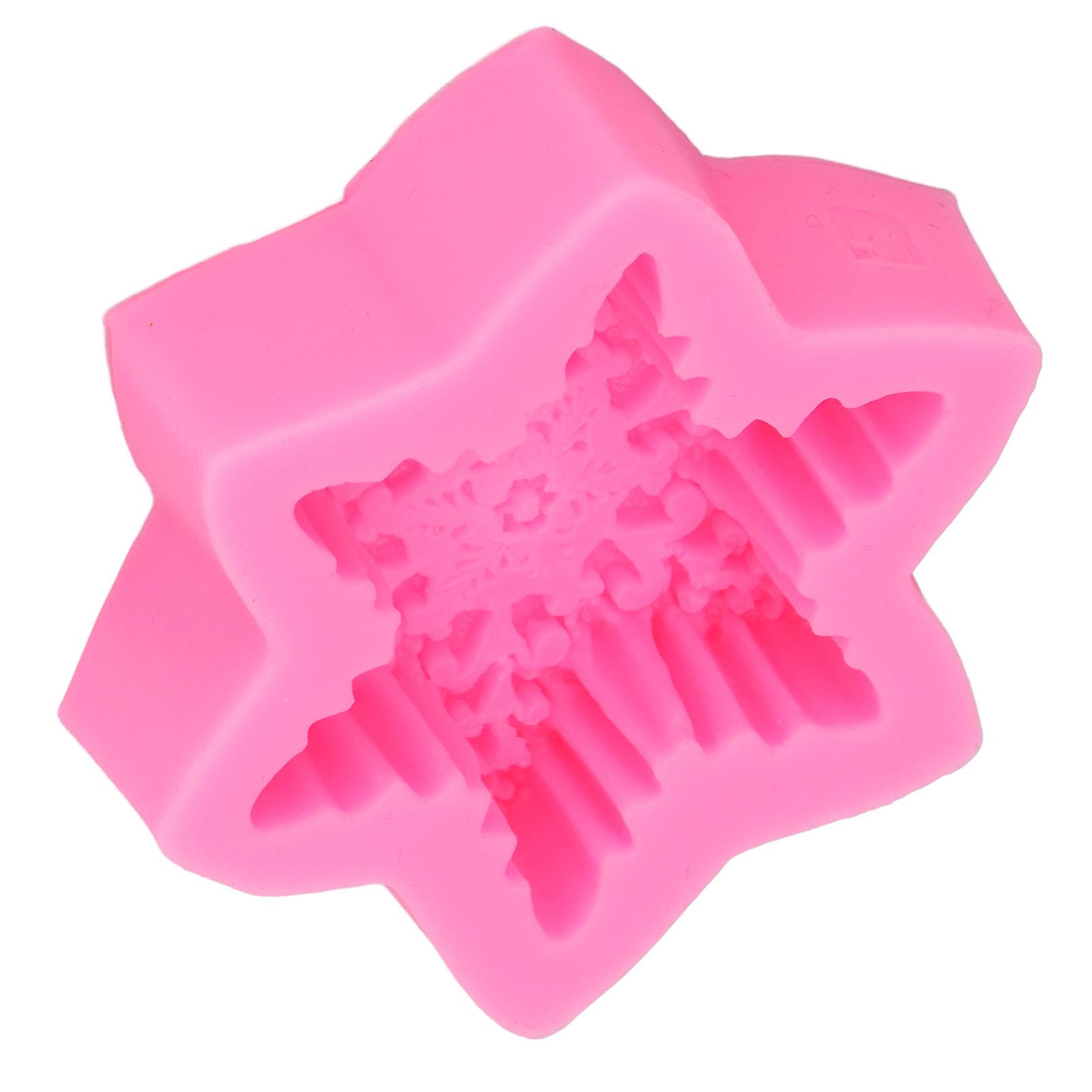 Fondant Molds 3D Snowflake Premium Material Durable Nonstick Elastic Widely Used Silicone Molds for Cake Chocolate Candy