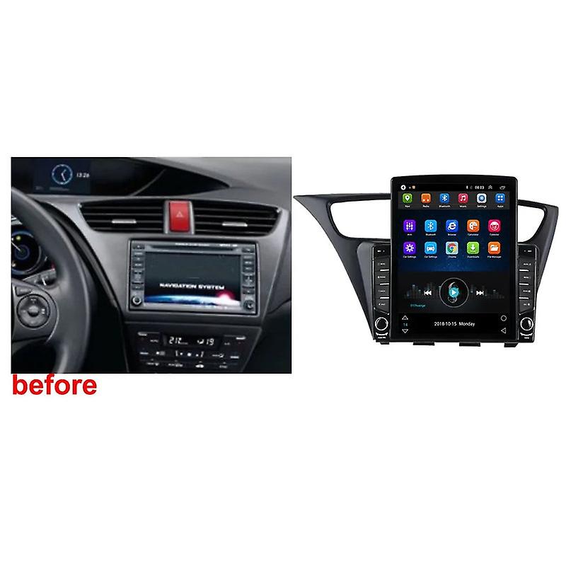 9.7" Android For Honda CIVIC Hatchback 2012-2017 Tesla Type Car Radio Multimedia Video Player GPS