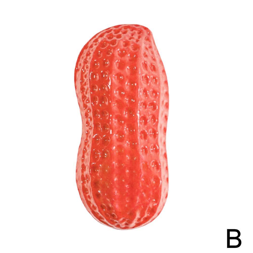 Vocal Peanut Dog Toy Realistic Sound TPR Durable Bite Resistant Interactive Chew Toy for Small Dogs