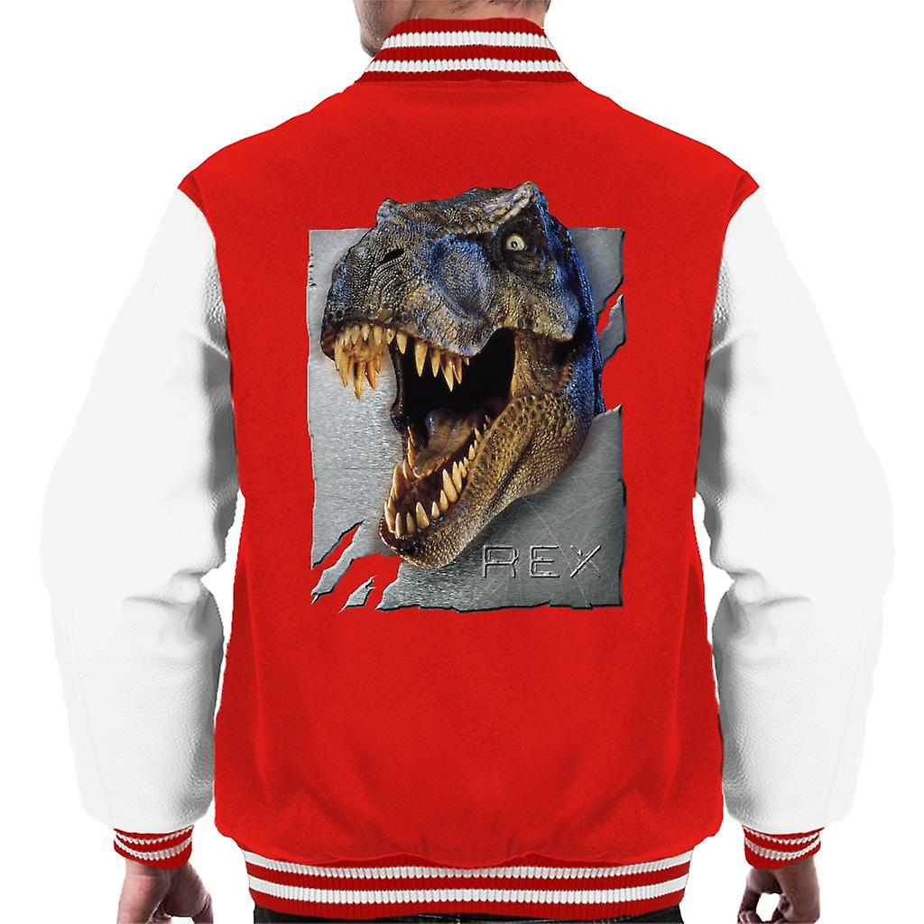 Jurassic Park Rex Character Head Men's Varsity Jacket
