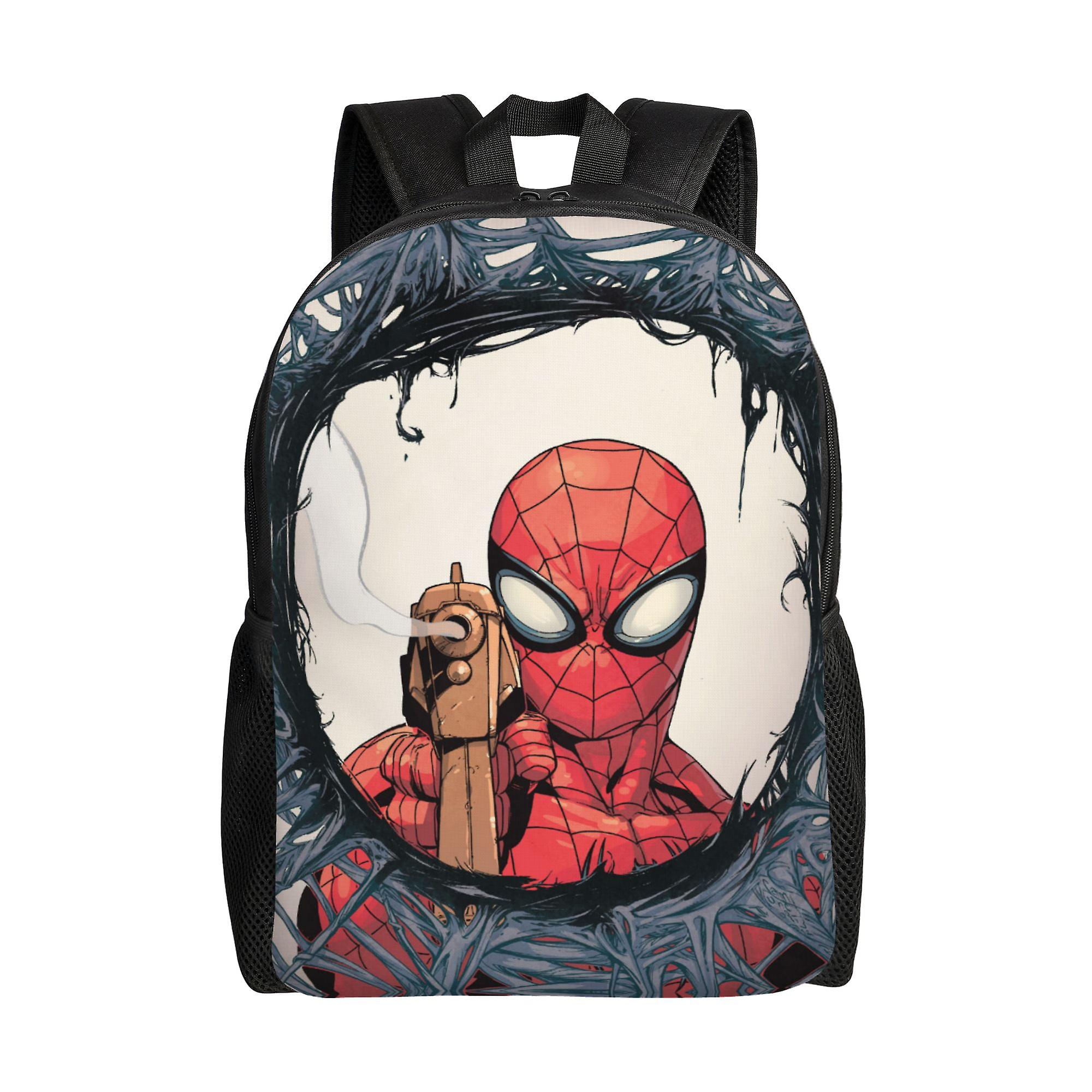 Spider Man Backpack, Adult Kids Simple Lightweight Casual Backpack for Children Student, Travel Backpack Laptop Backpack for College Work Camping