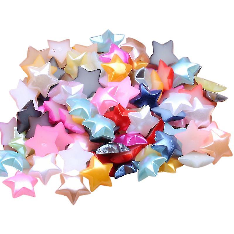 80pcs Half Star Beads