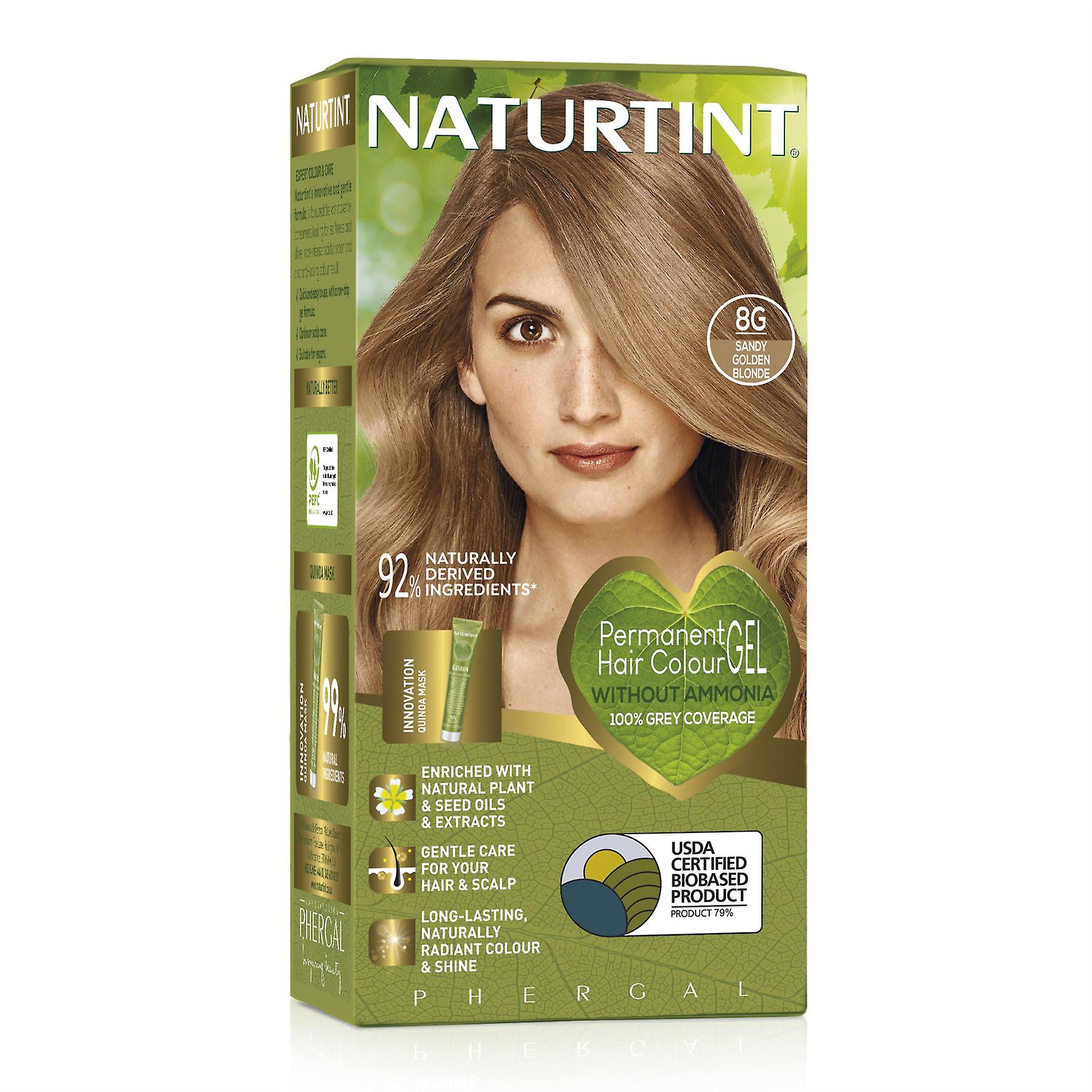 Naturtint Permanent Hair Colour 8G Sandy Golden Blonde - 170ml