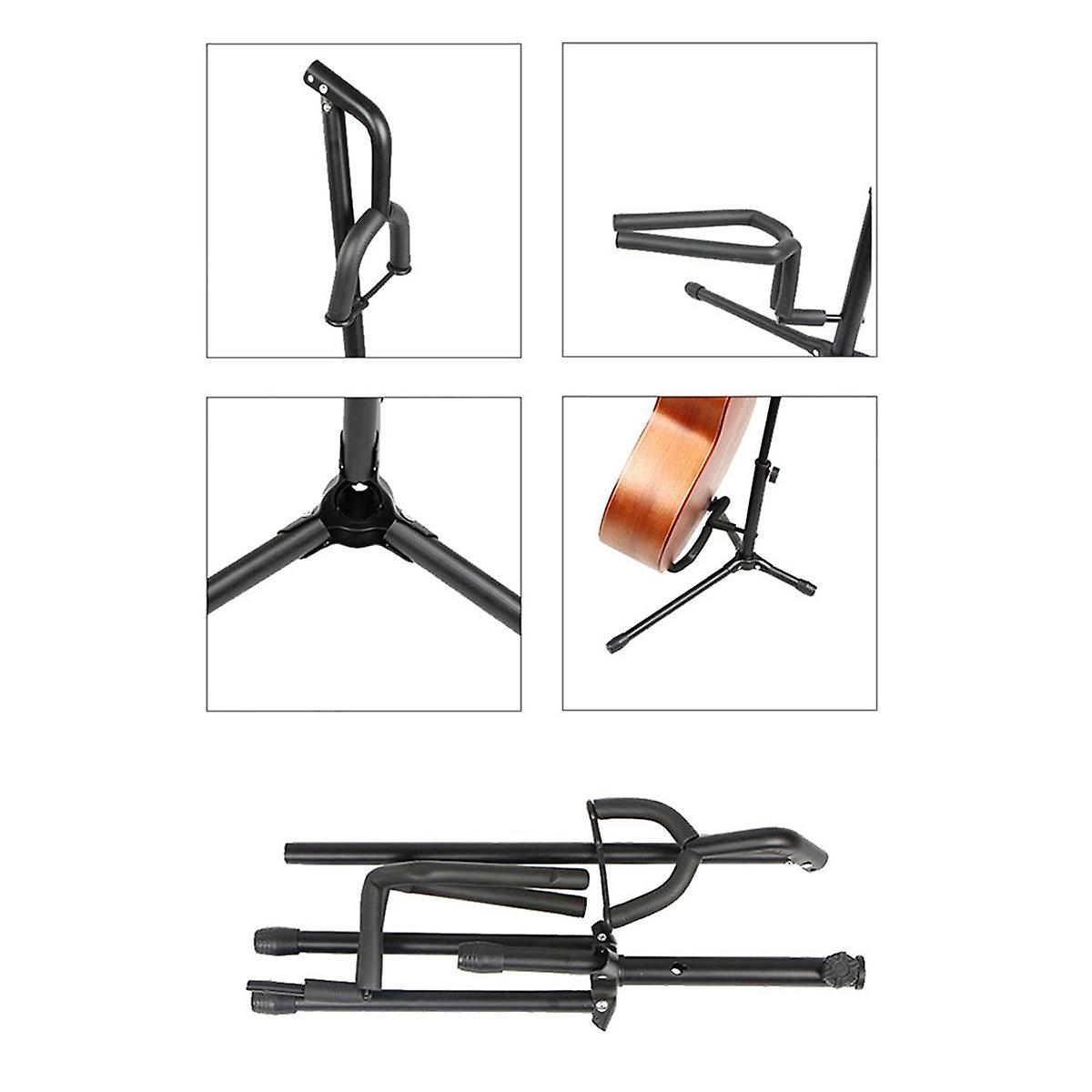 Fully Foldable Vertical Guitar Stand, Suitable for Displaying Folk Guitar, Electric Guitar, Pipa, and Other Instruments