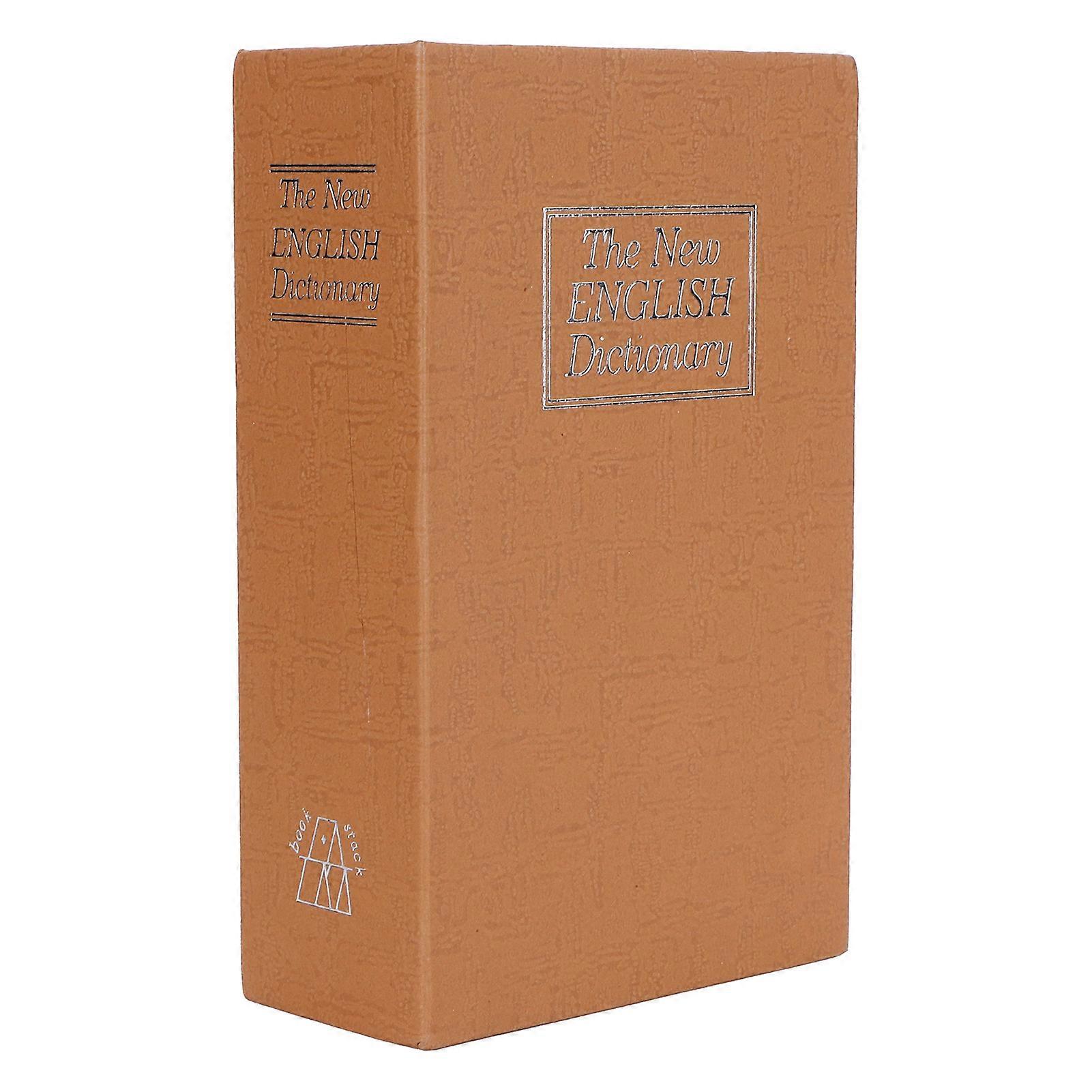 Book Safe Storage Box Dictionary Money Coines Box with Security Combination Lock for Home Use