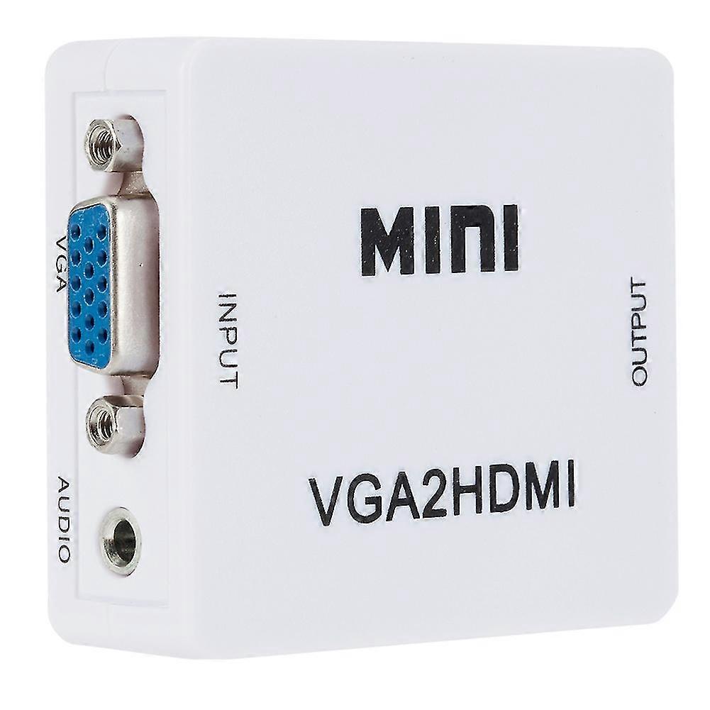 VGA2HDMI-compatible Mini VGA to HDMI-compatible Converter with 1080P Audio Adapter for Notebook PC