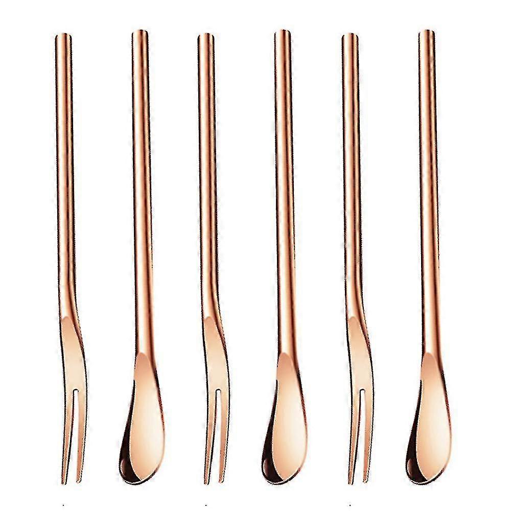 6-piece Stainless Steel,modern Muticolorful Flatware Forks
