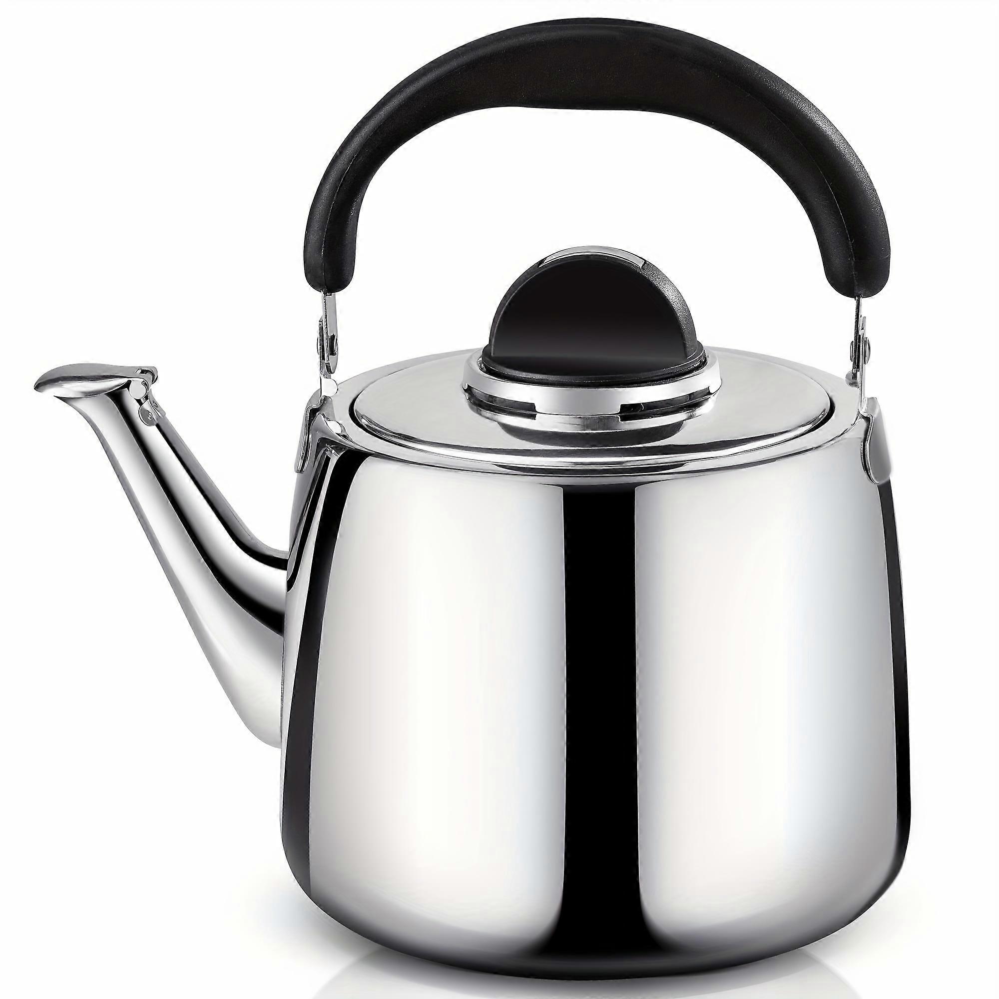 Tea Kettle - 2.5QT Whistling Tea Pots for Stove Top - Food Grade Stainless Steel Teapot - Classic Stovetop Kettle with Universal Base, Cool Grip Bakel