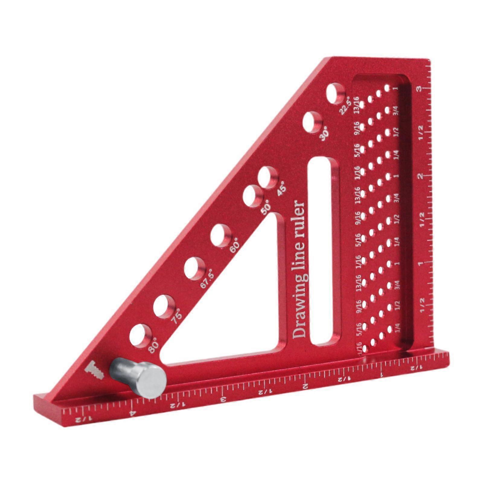 Triangular High Precision Measuring Ruler for Workshop Woodworking Engineers