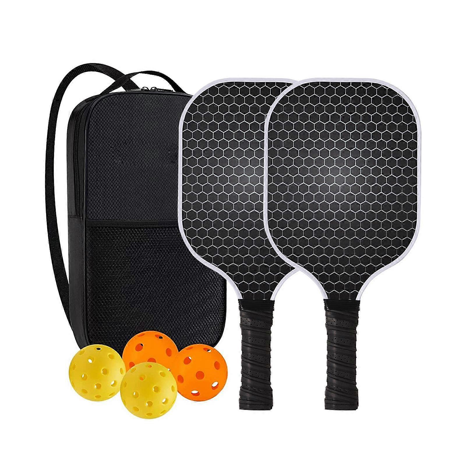 مجموعة مجداف Pickleball Comfort عدم الانزلاق قبضة مريحة في الهواء الطلق داخلي محمول بدون مدرب