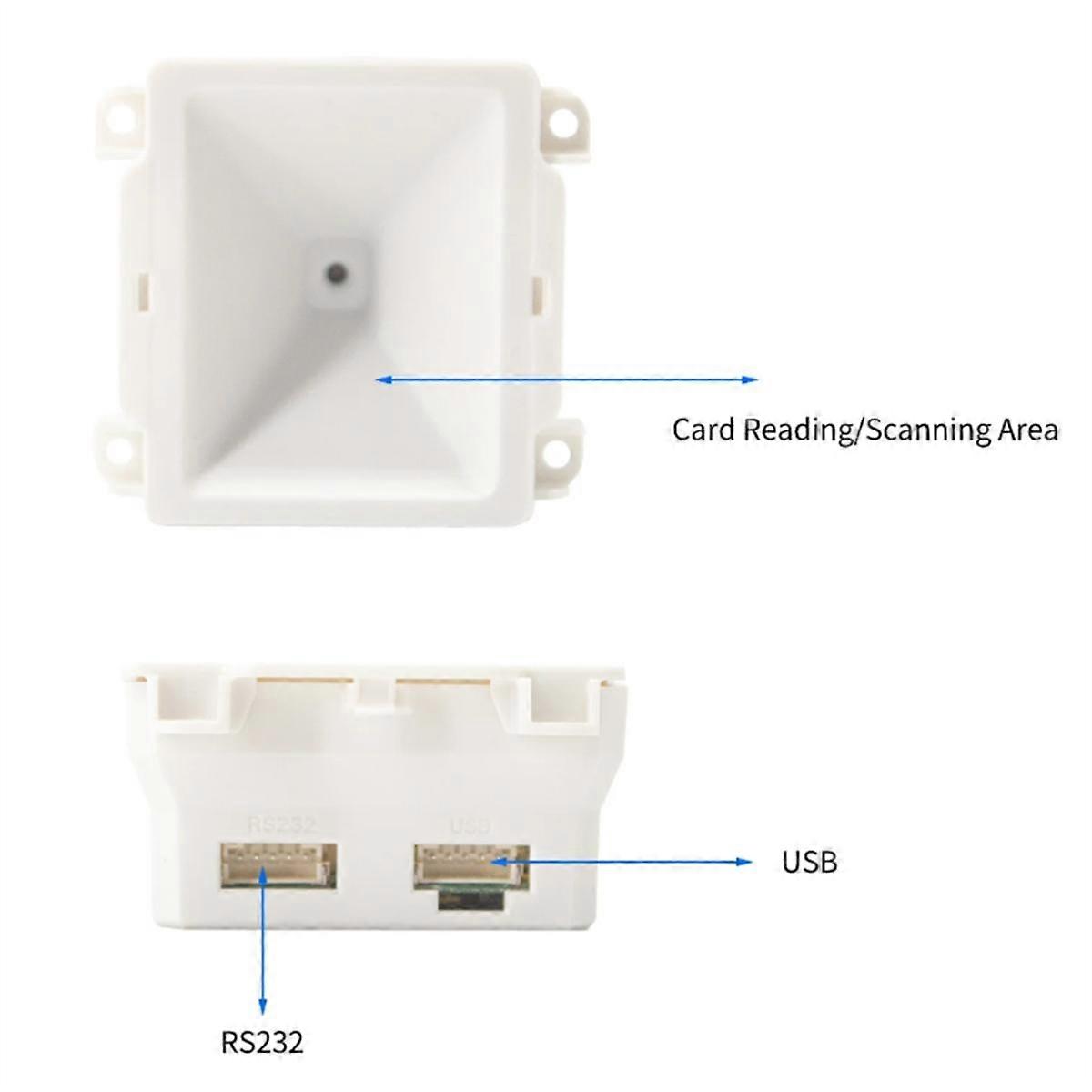 Lecteur de codes-barres 1D 2D intégré Lecteur de code-barres QR Module scanner Connexion USB pour billets de machine de porte Paiement mobile