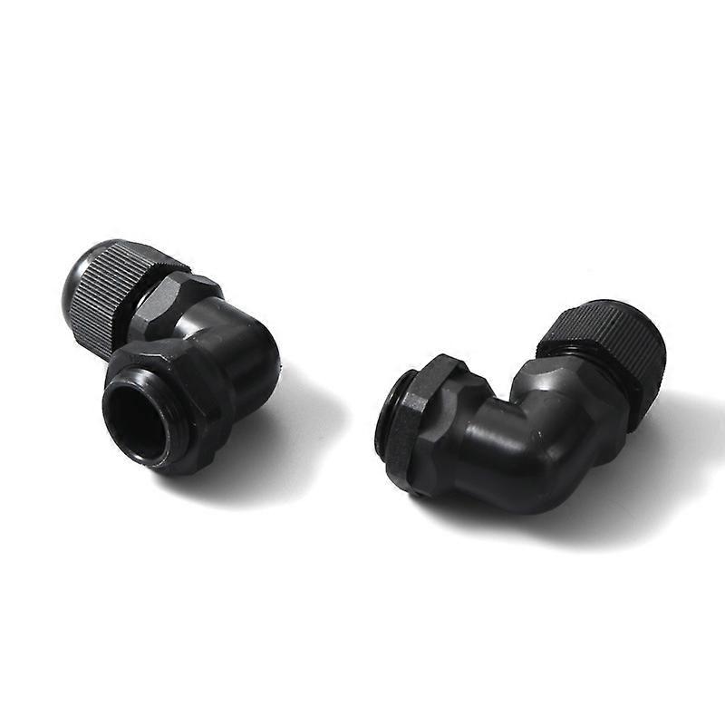 1pcs Nylon Waterproof 90 Degrees Cable Gland M12/m16/m20/m25 Wire Fitting Plastic Range Cable Entry