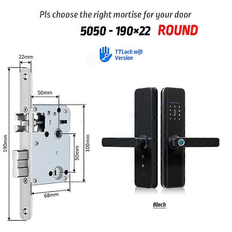 Redkid New Ttlock Wifi Electronic Smart Door Lock With Biometric Fingerprint Work With Google Home A