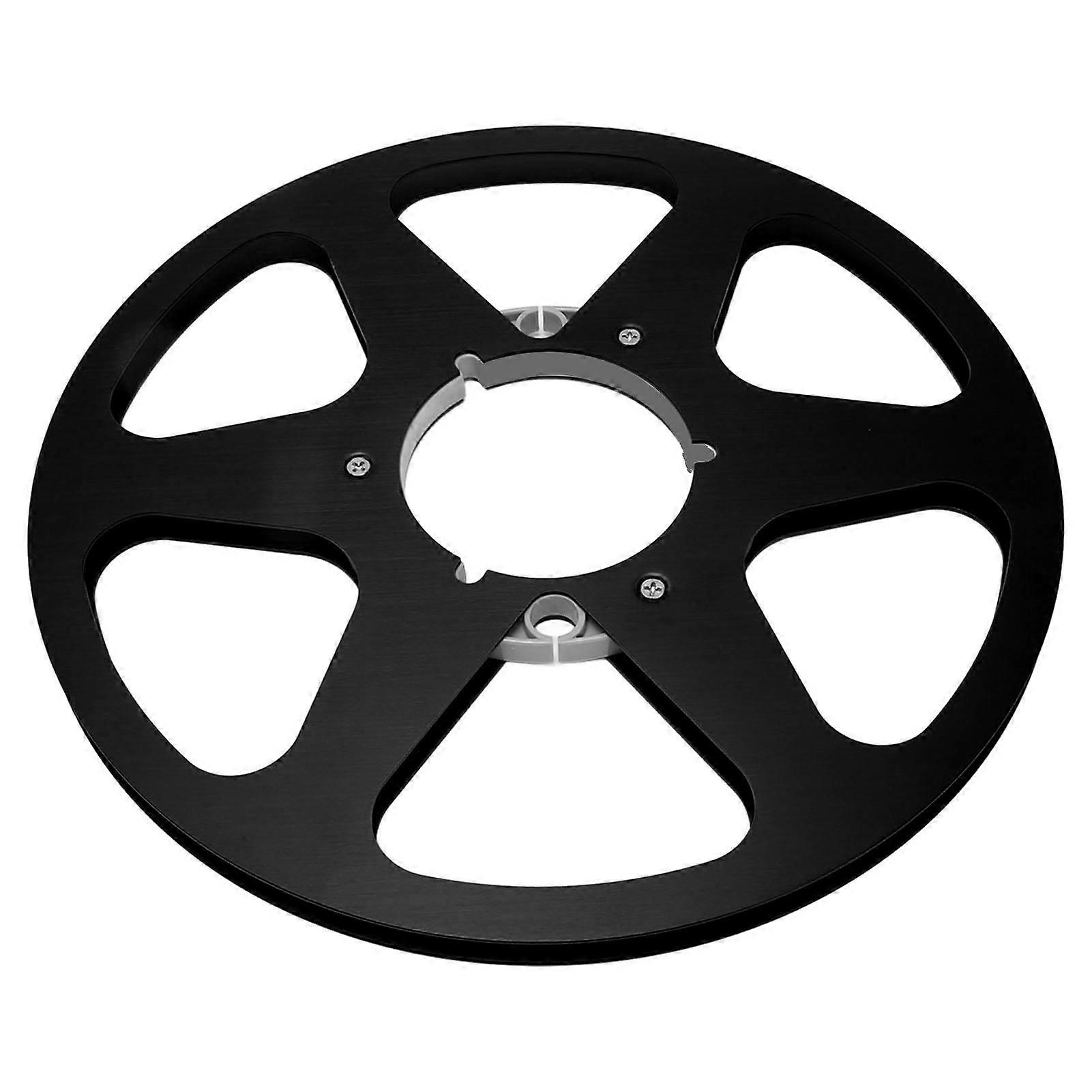 1/4 10インチ空テープリールナブオープンリールサウンドアルミニウム合金6耐風穴空テープリール録音用ブラック