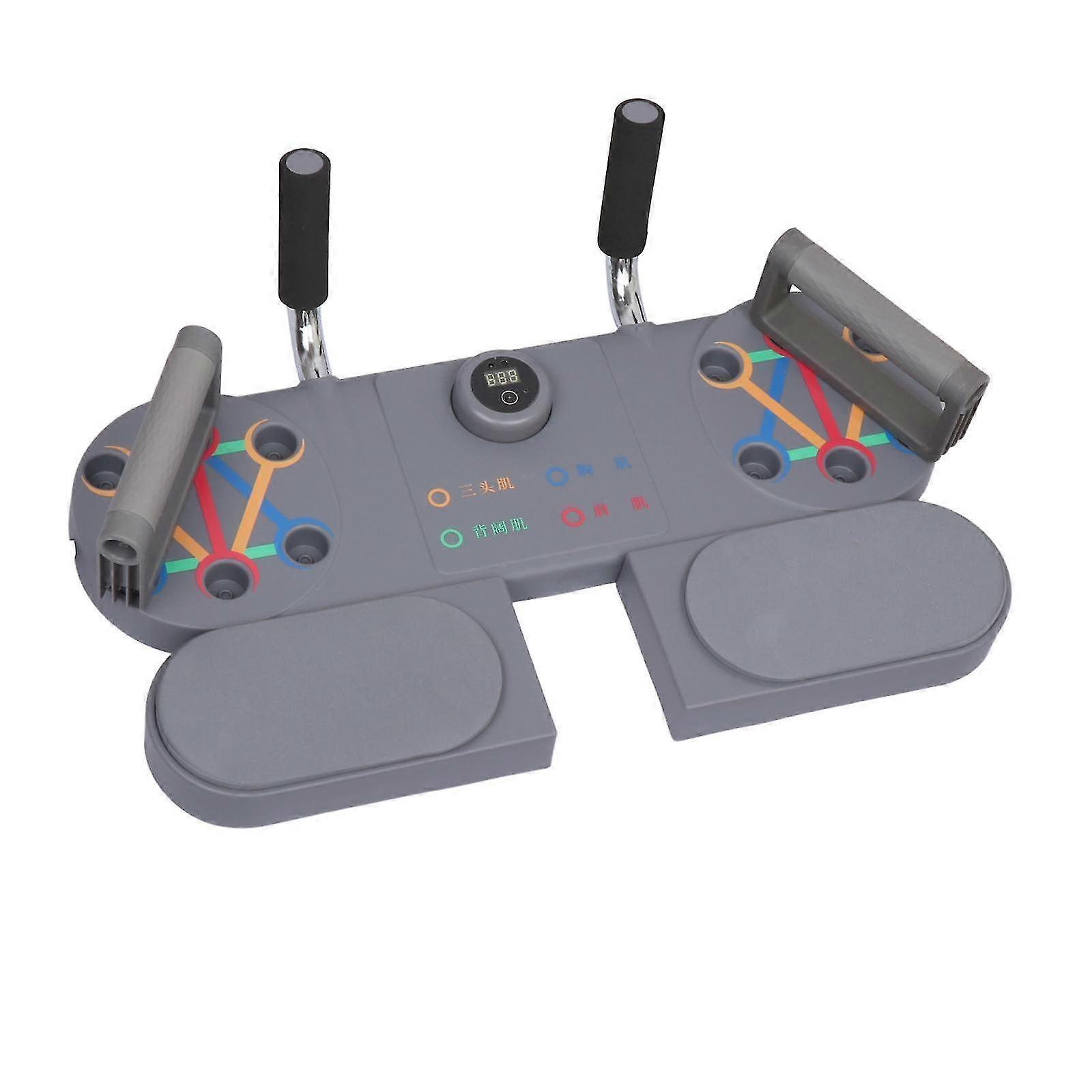 Push Up Board Support Workout Board Durable Accessories For Home Dormitory Black Timed Count