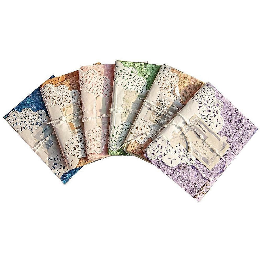 96 Sheets Textured Scrapbook Paper & Mesh Fabric Assorted Set,6 Pack Mixed Special Paper for Scrapbooking Planner