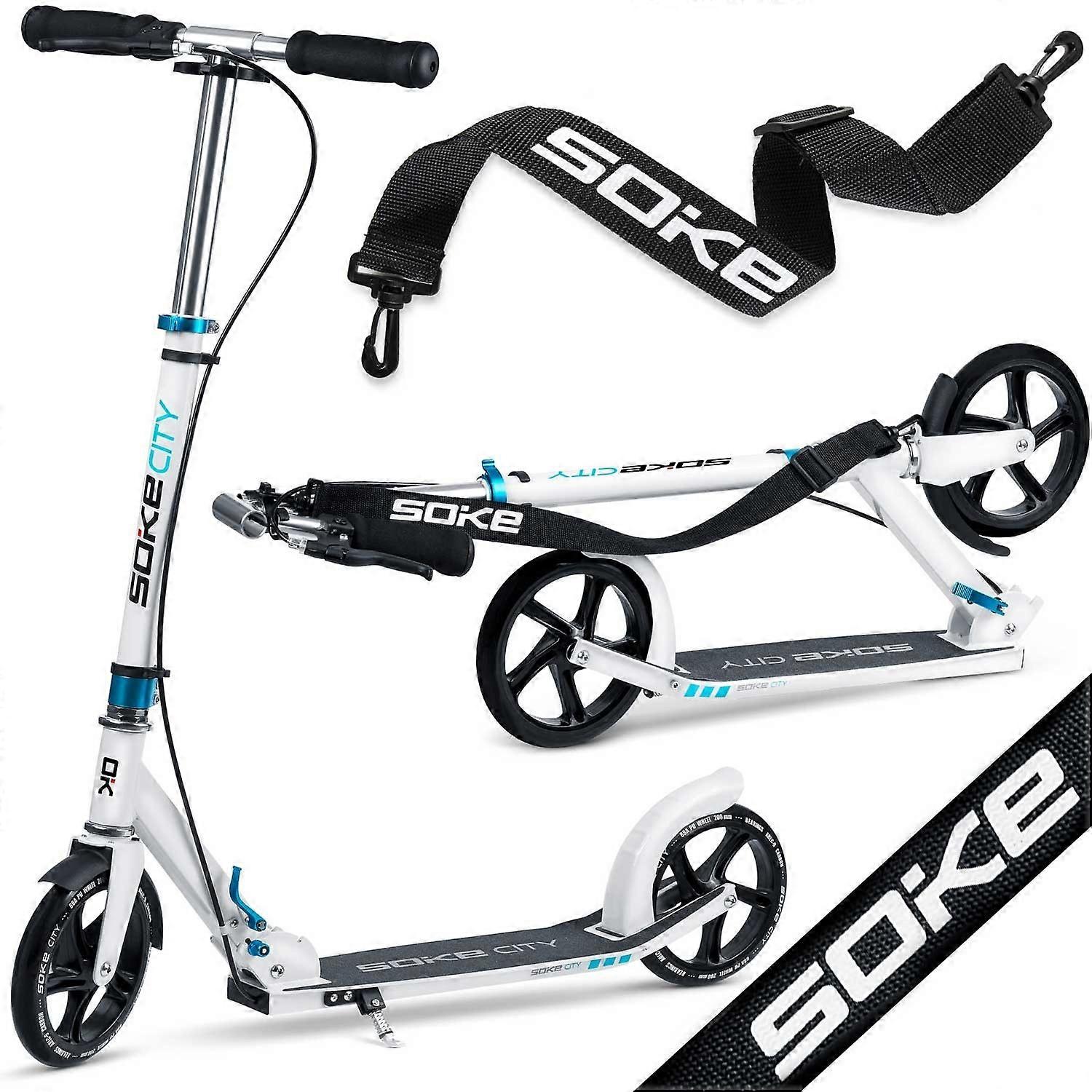 White SOKE CITY scooter
