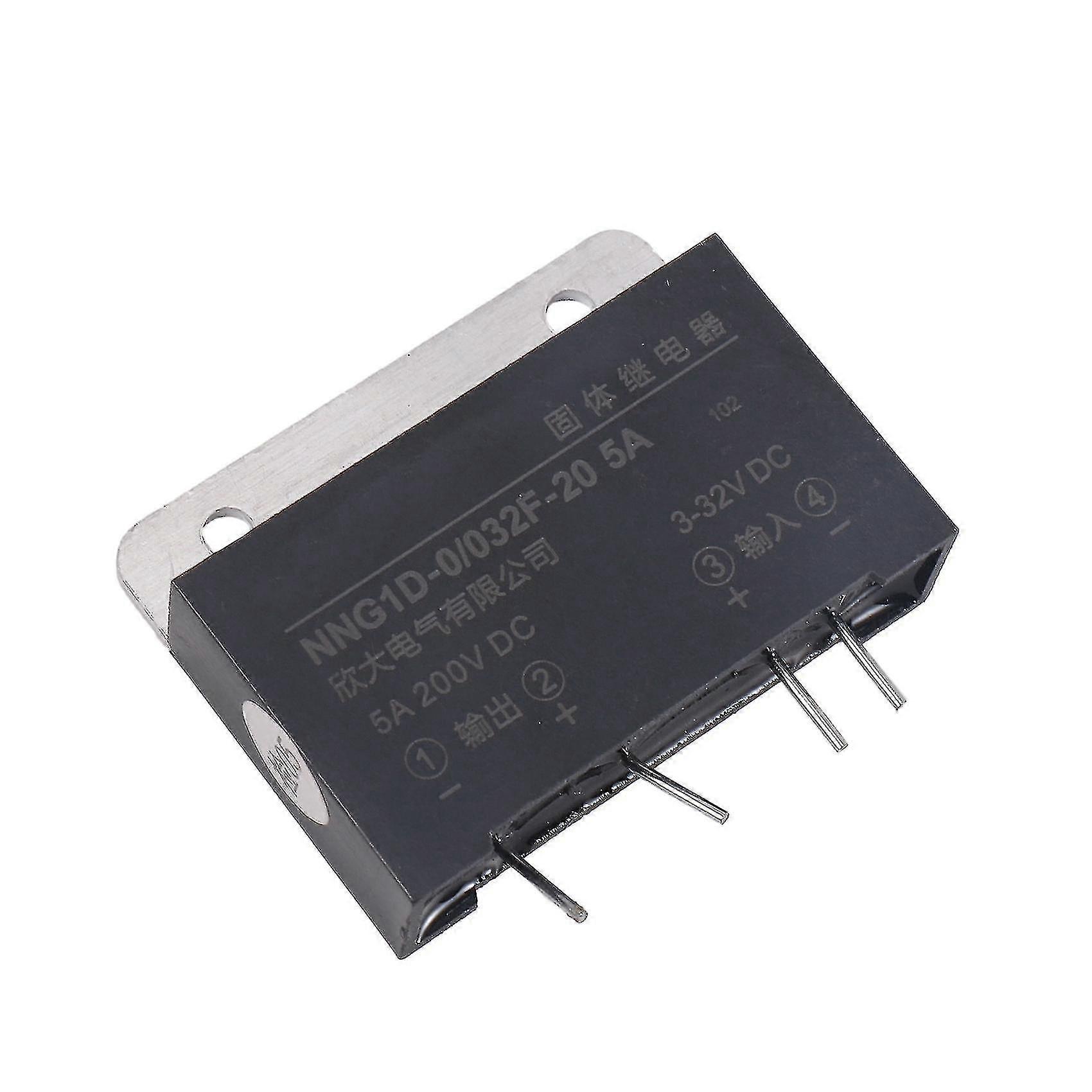 Heat Sink Input 3-32V Dc Output 5A 200V Dc Pcb Mount Ssr Solid State Relay