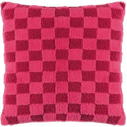 Heya Home Check It Fleece Bouclé Cushion Cover