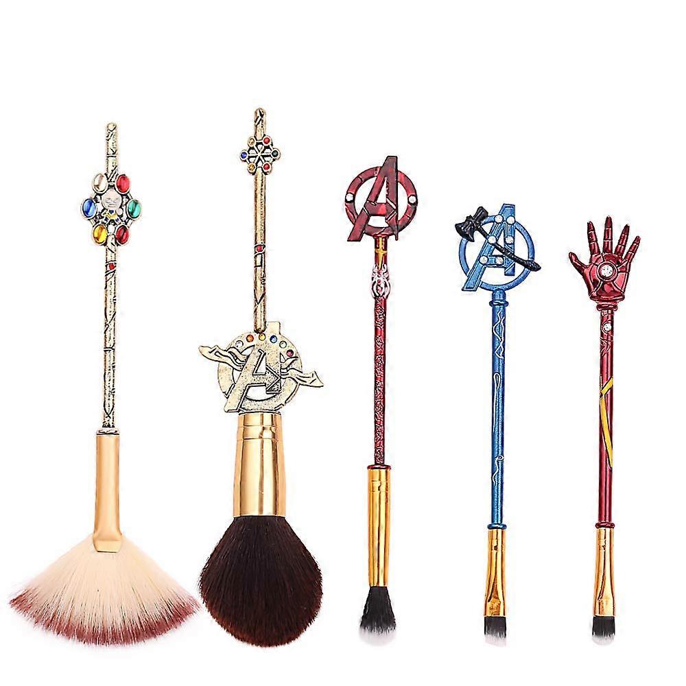 Classic Retro Movie Makeup Brushes (5pcs Marvel)