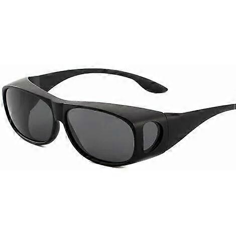 Aurinkolasit - musta kehys harmaa kalvo