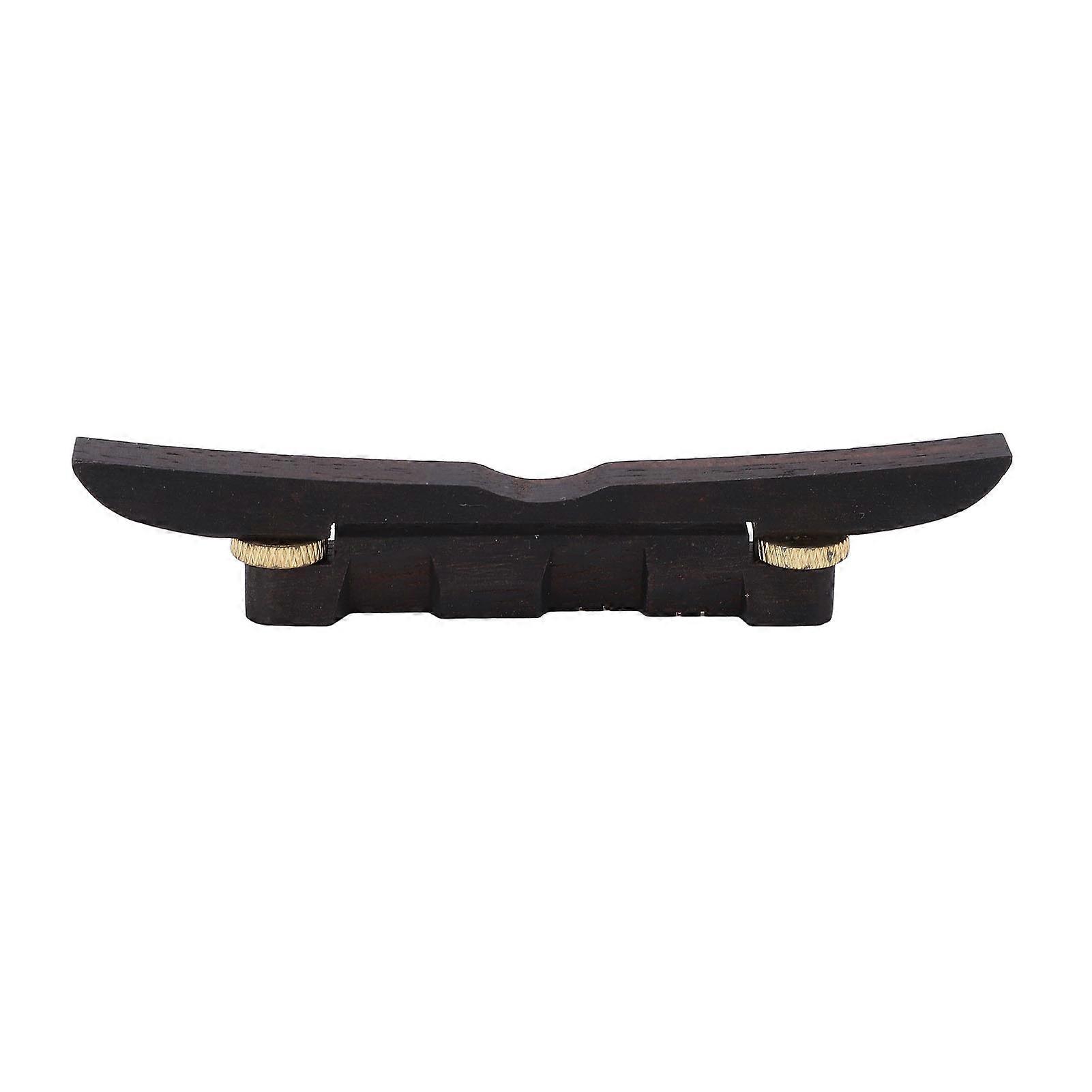 Ebony Wood Mandolin Lower Bridge Adjustable String Bridge String Instrument Accessories