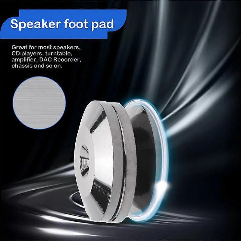8PCS Metal Shockproof Foot Spikes Pads Stands Mats for Speakers CD Players Turntable Amplifier DAC