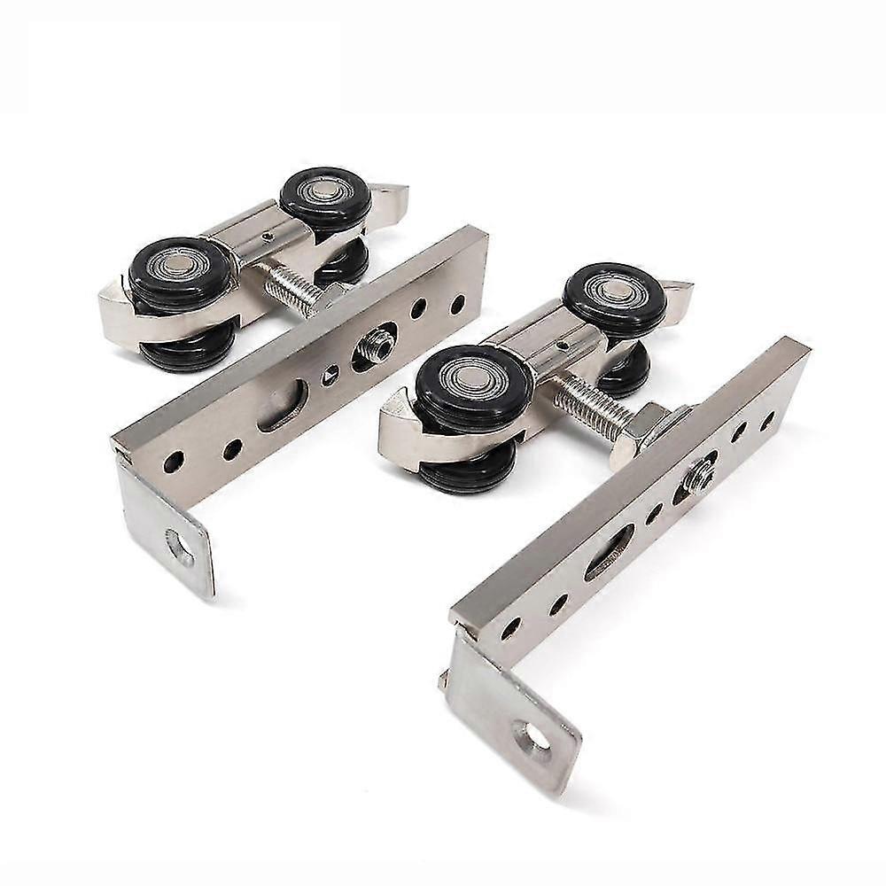 Aluminium Alloy, Brushed- Sliding Door Hardware, Hidden Track With Decorative