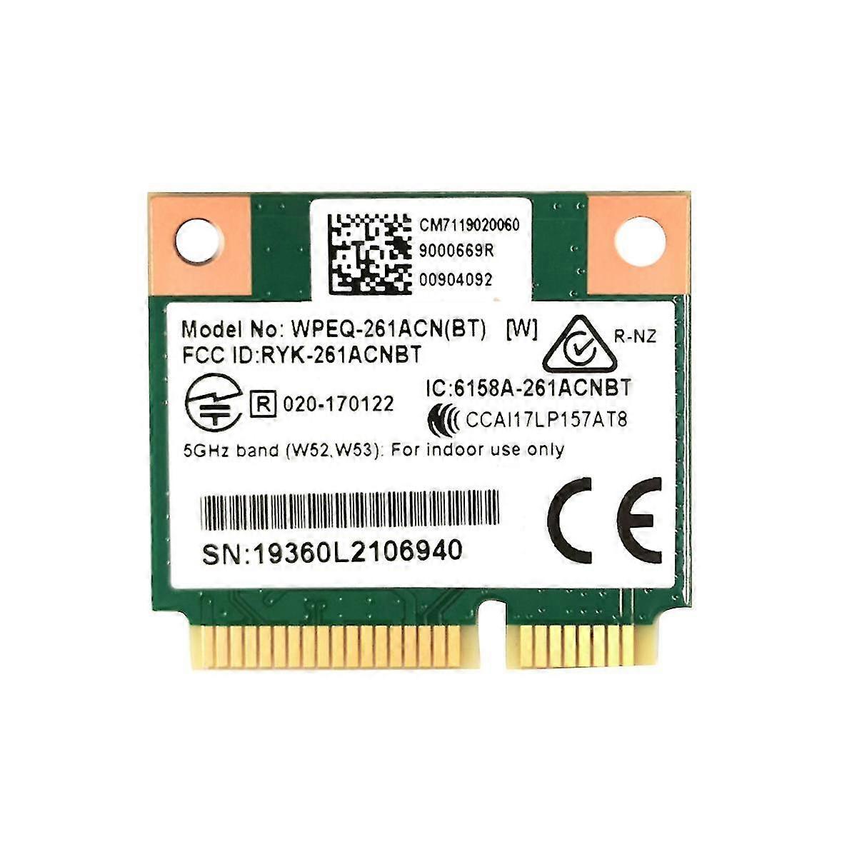 Qca6174 Wpeq-261acn(bt) Wifi Card 802.11ac 867m Qca6174 Bluetooth 4.2 Wifi 5 Mini Pcie Wireless Car