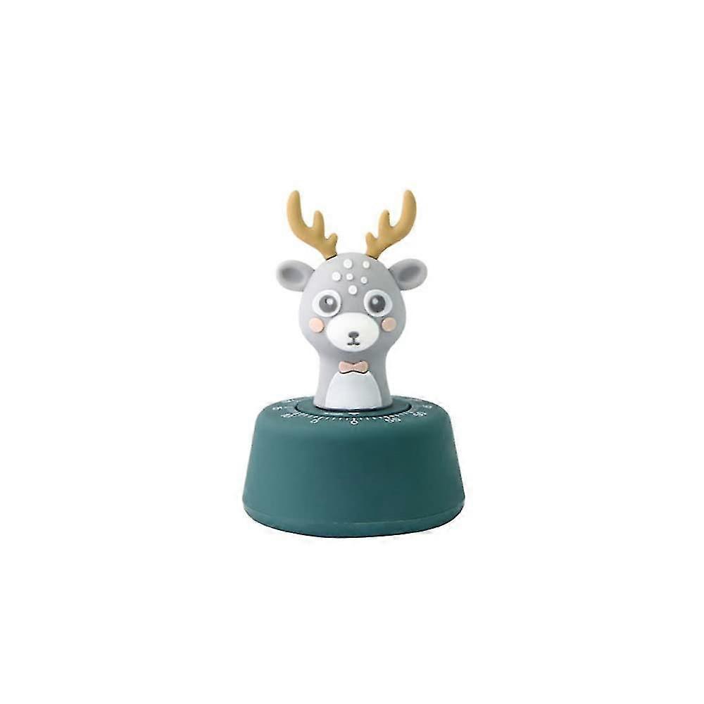 60 Minutes Timer Kitchen Cooking Timer Manual Timer Cute Kids Learning Timer (deer)