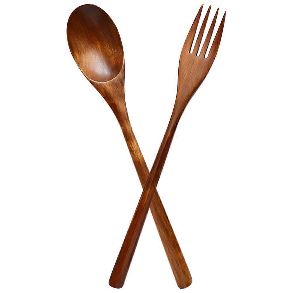 1 Set of Delicate Dessert Spoon Reusable Salad Fork Multi-function Appetizer Fork