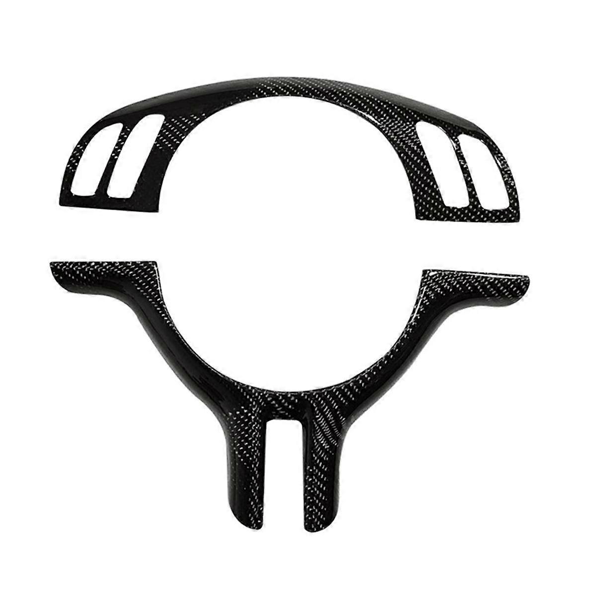 Garniture de cadre de volant de voiture en fibre de carbone pour - Série 3 E46 1998-2006