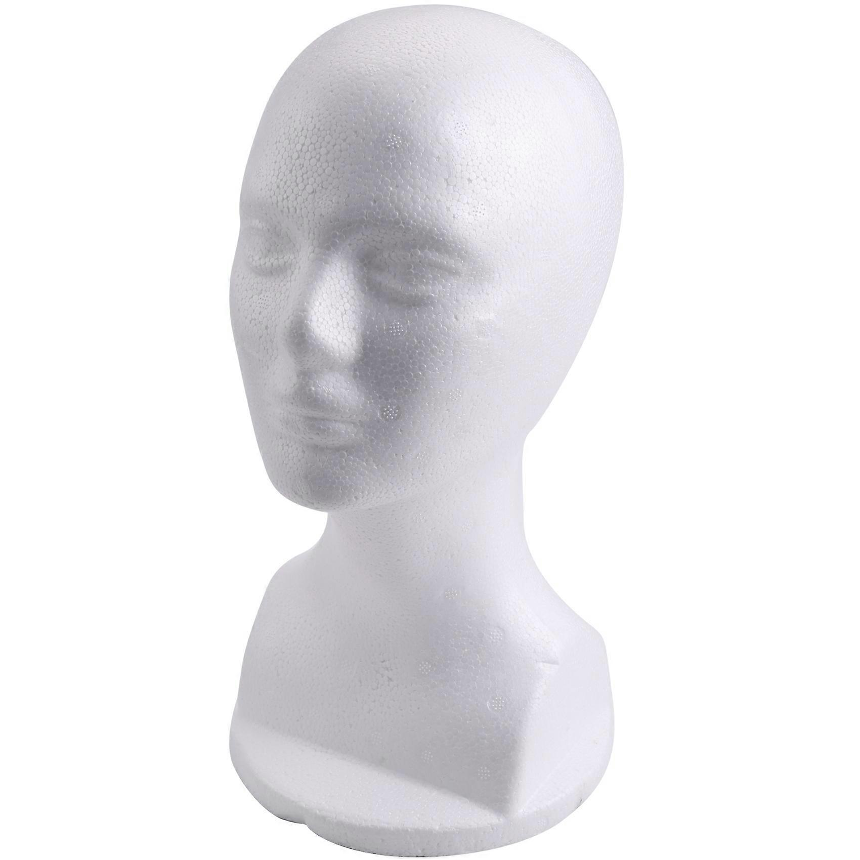 Styrofoam Mannequin Foam Head Glasses Hat Wig Display Stand