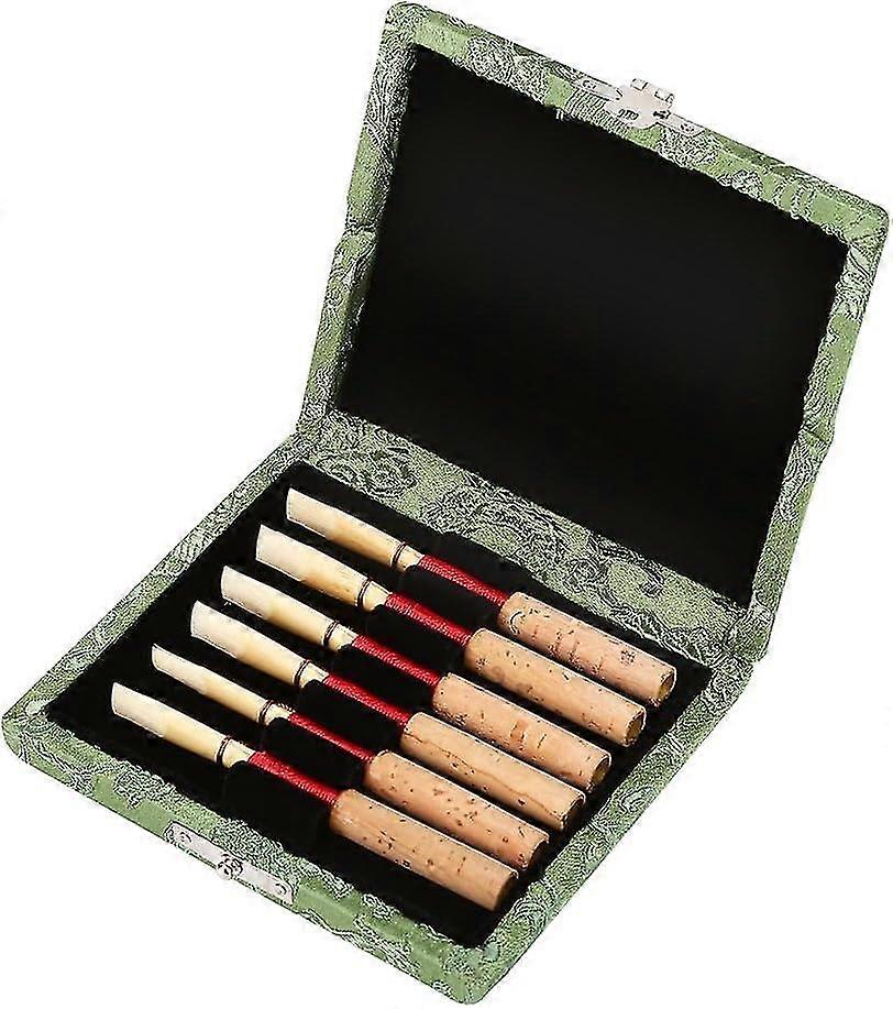 Oboe Reeds Case Oboe Reed Case H With Silk Cloth Cover For 6 Pcs Reeds