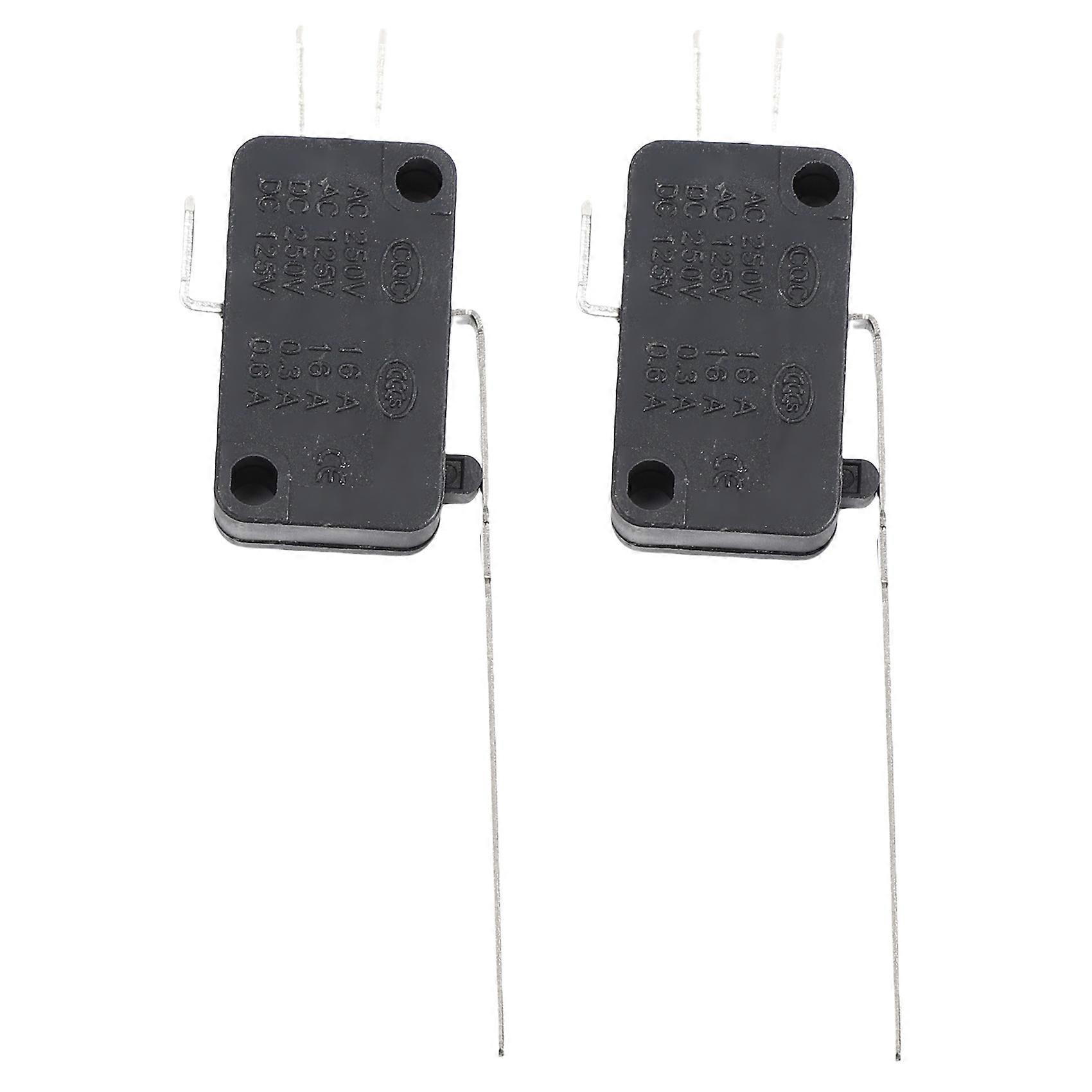 Long Straight Hinge Lever 3 Pins Basic NO NC Momentary -type Switch 2 Pcs