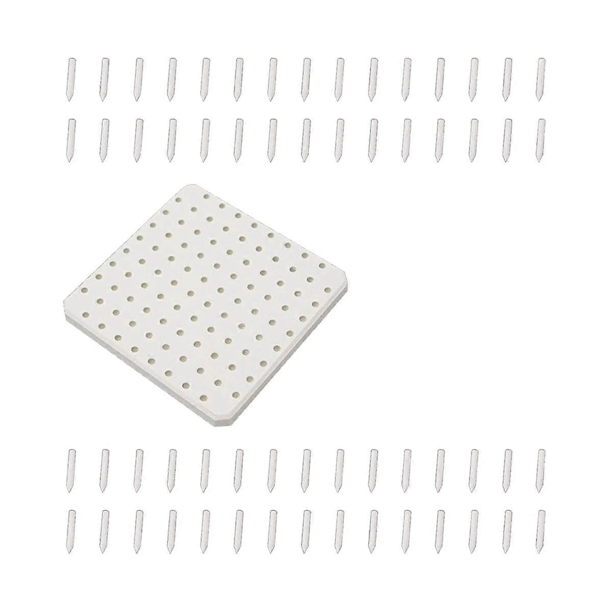 Ceramic Refractory Pad, 96 Points Bar Stilt Pottery Kiln Ceramic Refractory Support Pad Ceramic Ref