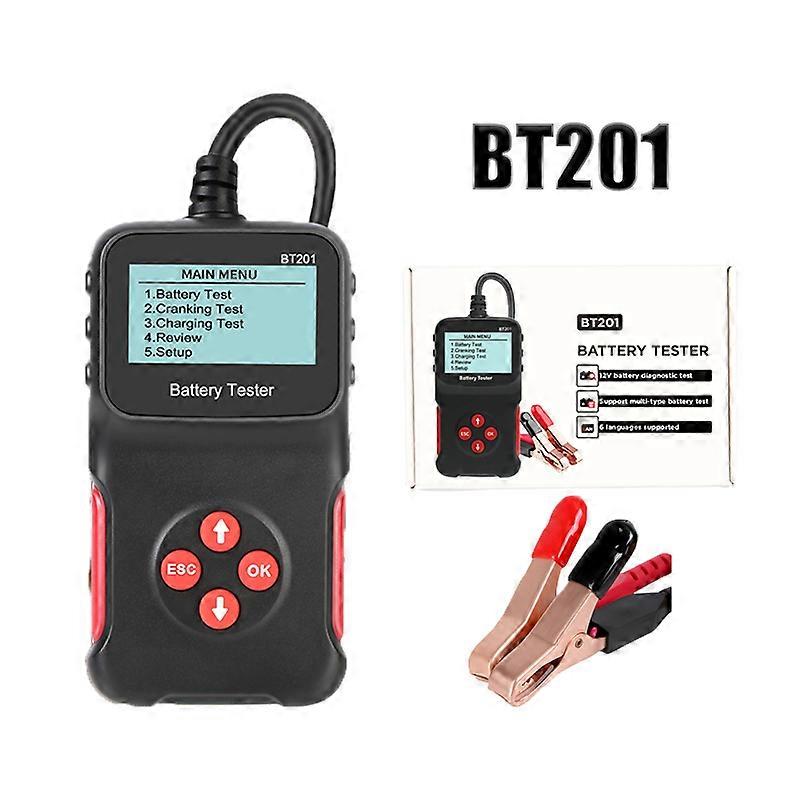12V BT201 Car Battery Tester Multifunctional Battery Diagnostic Data Search Start Test 12V Universal