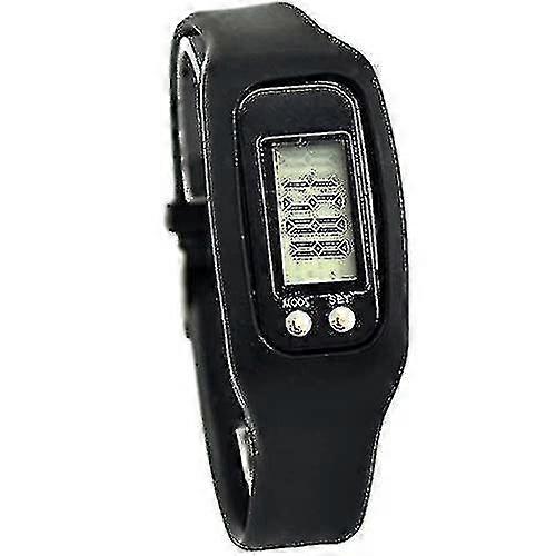 Pedometer Watch With Lcd Display, Simple Operation Walking Fitness Tracker Wrist, Simple Walking Fitness Pedometer Watch