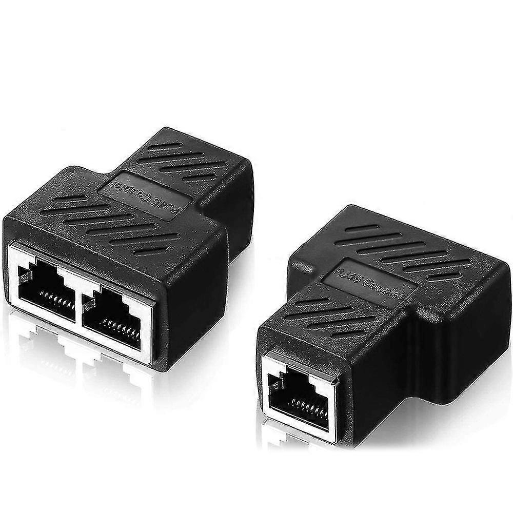 Rj11 Splitter Adapter Splitter, 2 Pcs Ethernet Jack Splitter Connector
