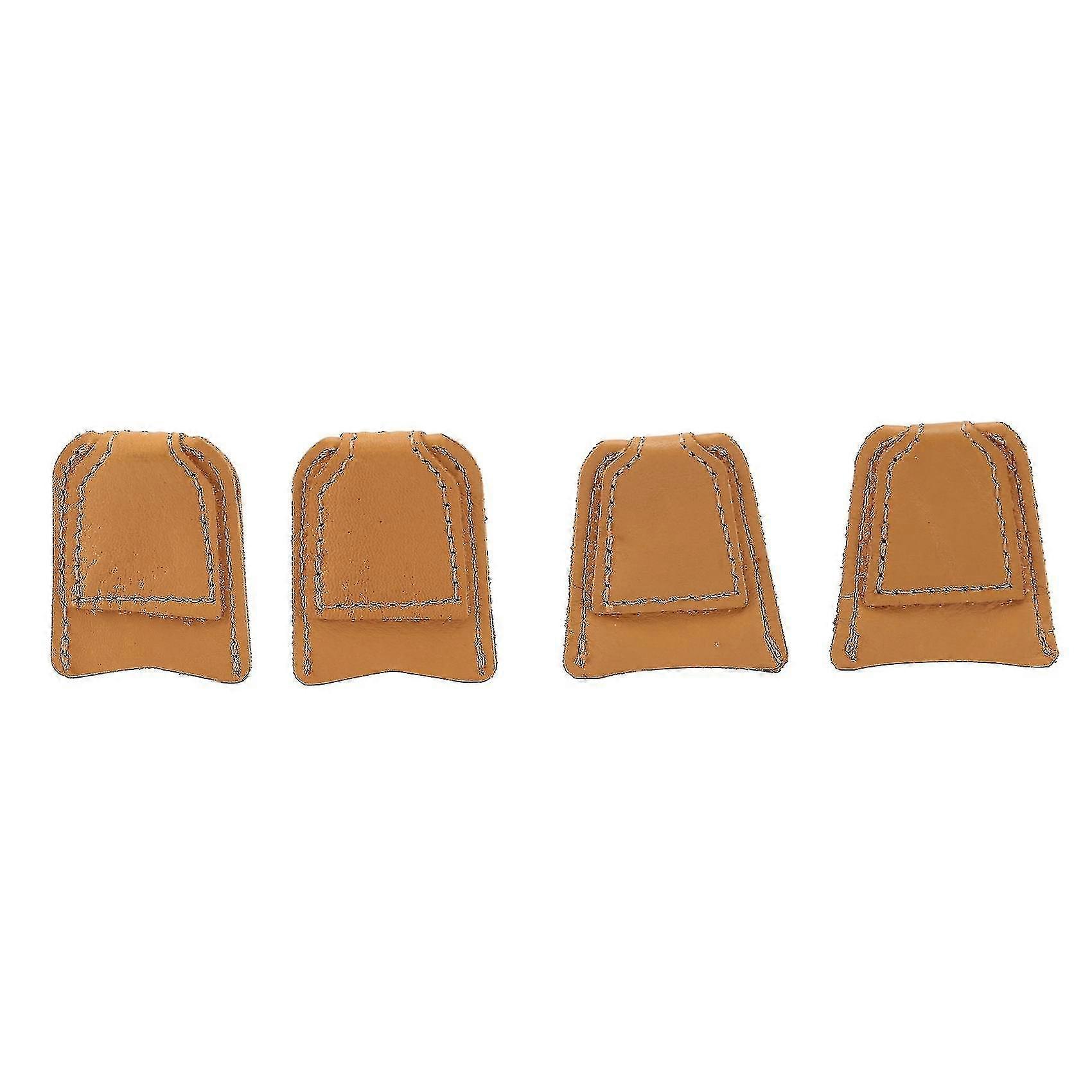 Compatible With4 Pack Sewing Leather Thimble Finger Protector Tool For Knitting