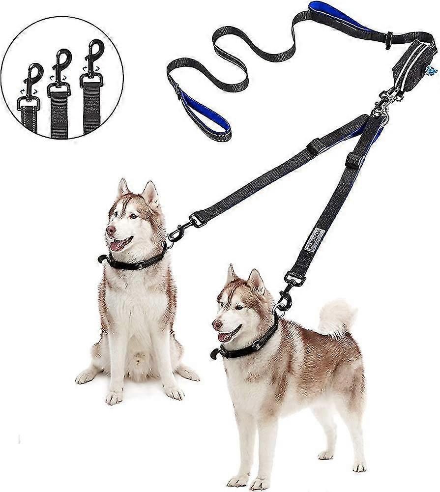 Dual Dog Lead, No Tangle 360swivel Rotation Two 2 Leash, Double For Acsergery Walking Gift