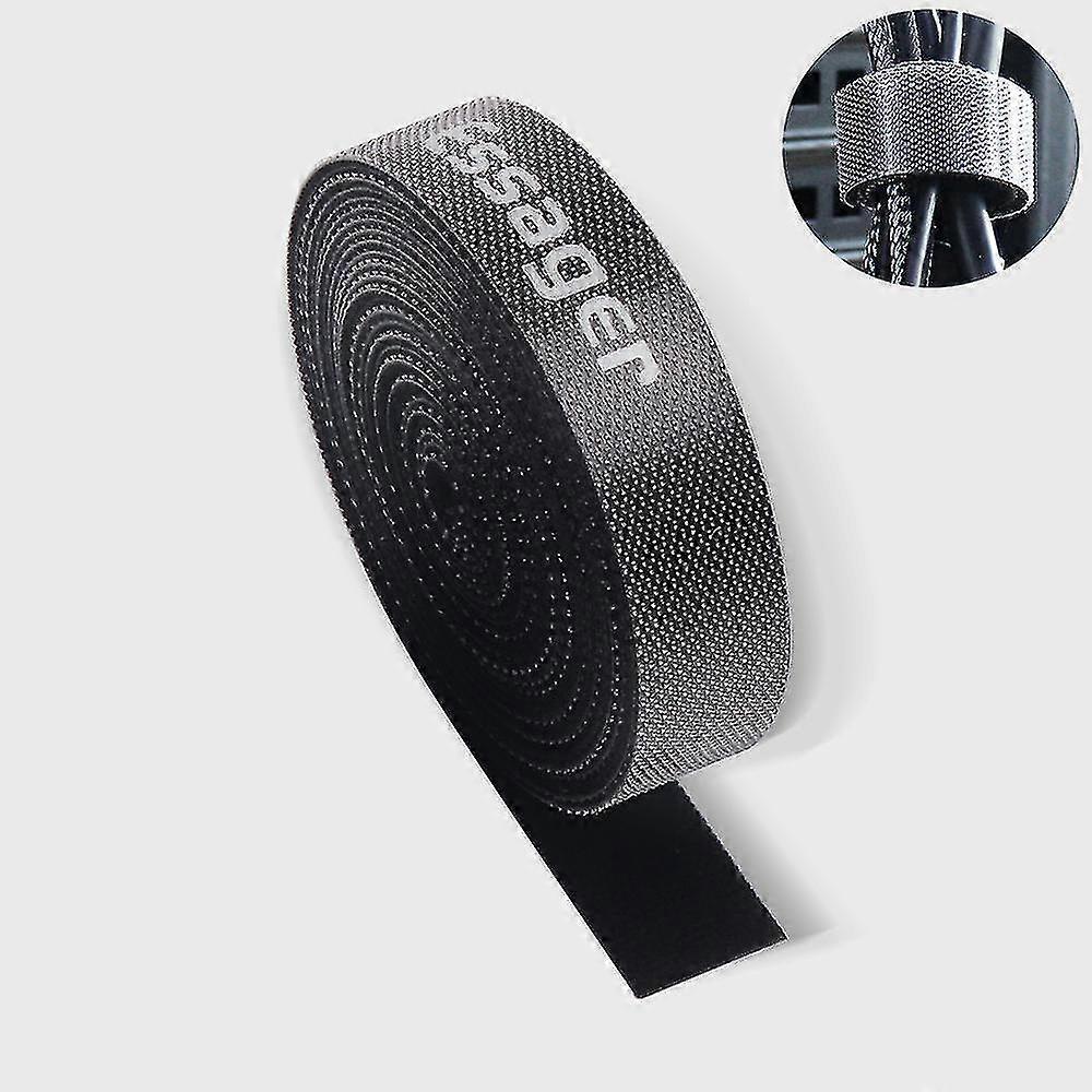 3m Strap Cable Tie Strong Adhesion Self-adhesive Loop &amp; Hook Sticker-color:us Plug