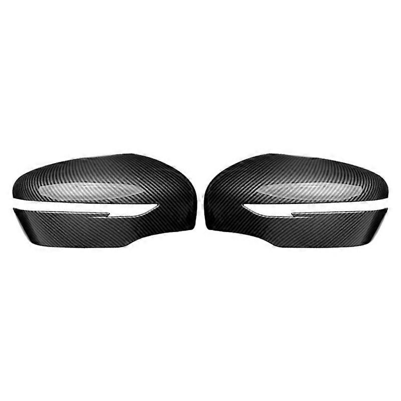 Applicable To 14-22 Nissan Qashqai J11 Rearview Mirror Cover Electroplating Rearview Mirror Shell Carbon Fiber Pattern