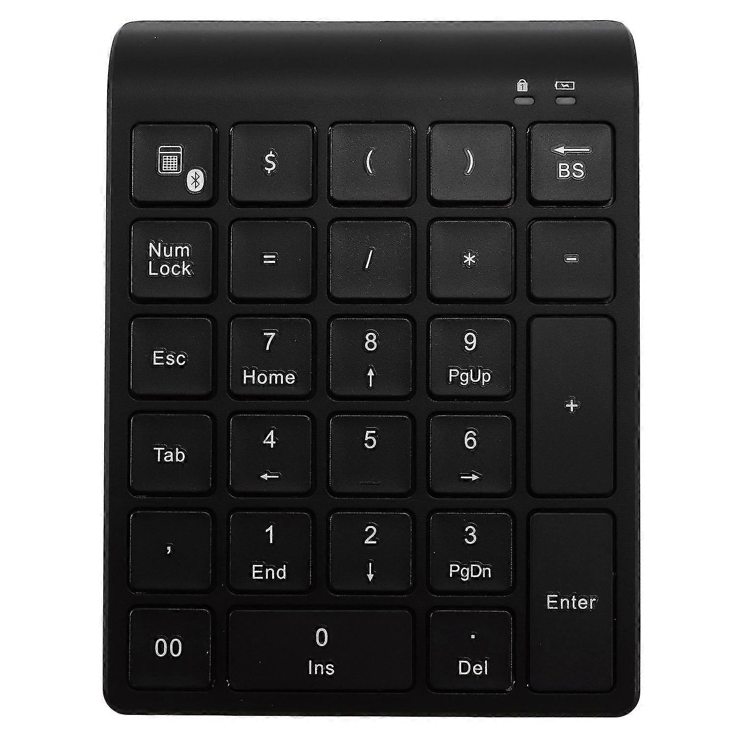 27 tangenter Bluetooth trådlöst numeriskt tangentbord mini numeriskt tangentbord med fler funktionstangenter digitalt tangentbord för