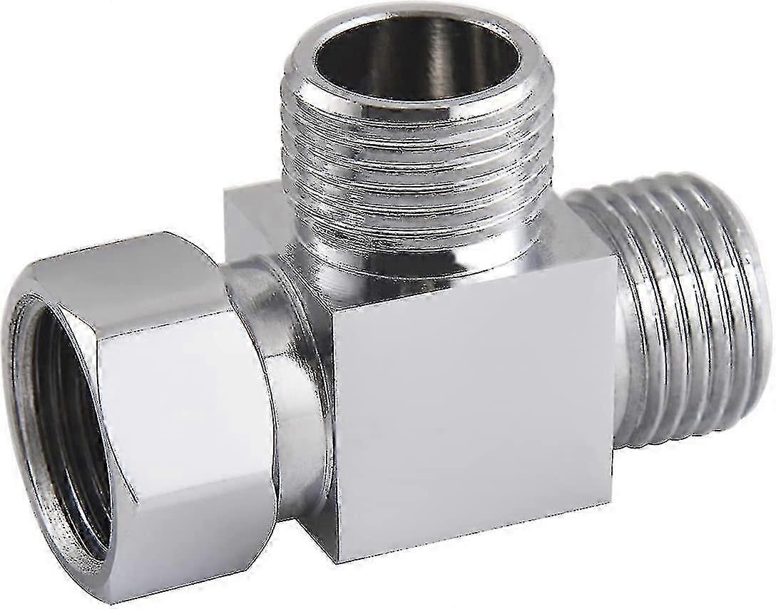 1/2 Inch Three-way Brass Diverter Chrome-plated, Three-way Connector, Angle Valve With Removable Nut, T-adapter Connector, Angle Valve-mxbc [jkw]