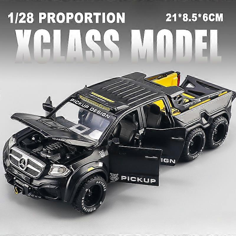 Diecast πρότυπο αυτοκινήτων κραμάτων 1:28 Benz X-Class 6X6 εκτός δρόμου οχημάτων συλλογική μινιατούρα Voiture με τον ήχο και το ελαφρύ αγόρι παιχνιδιών αυτοκινήτων