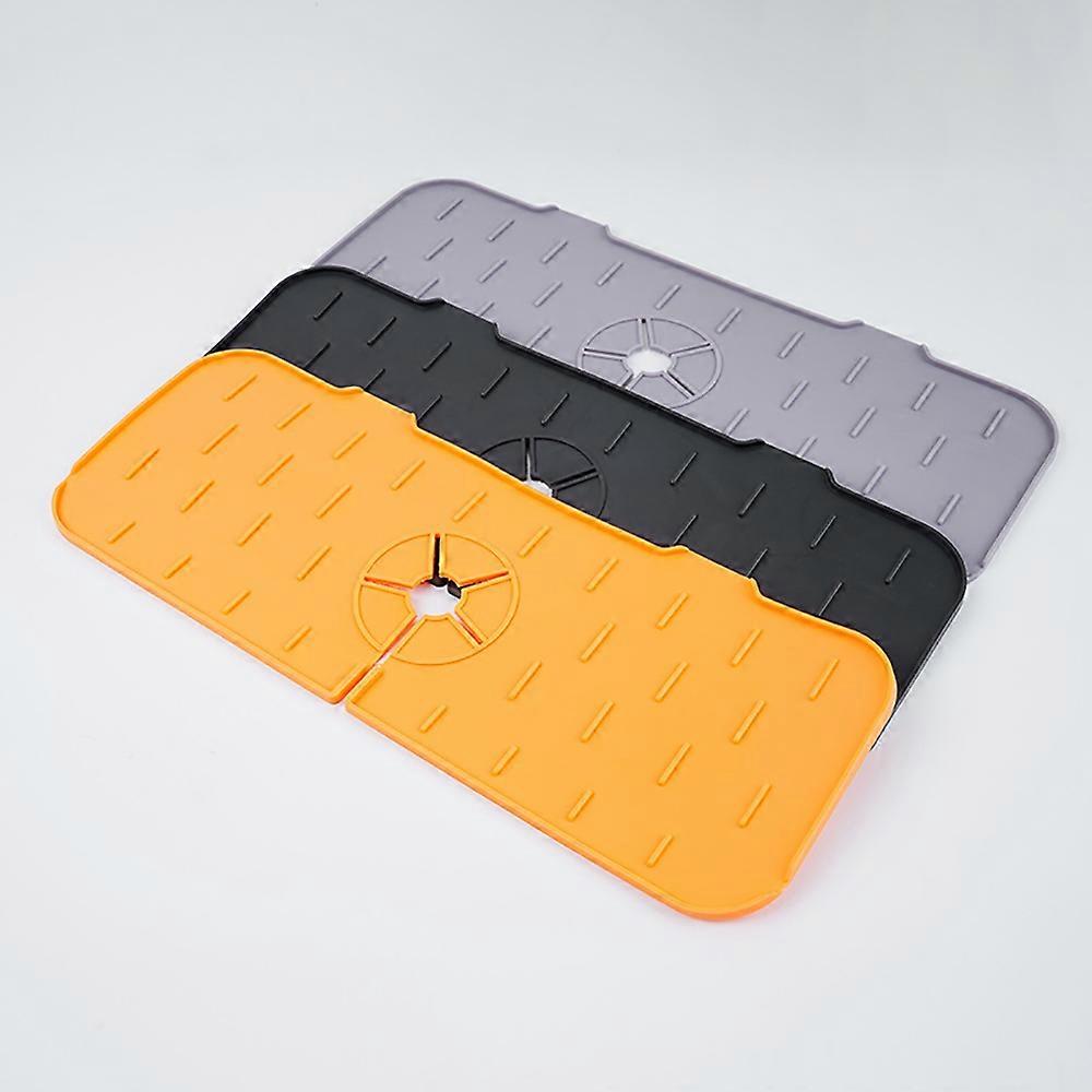 Set of 3pcs Sink Faucet Mats for Kitchen Sink, Splash Proof