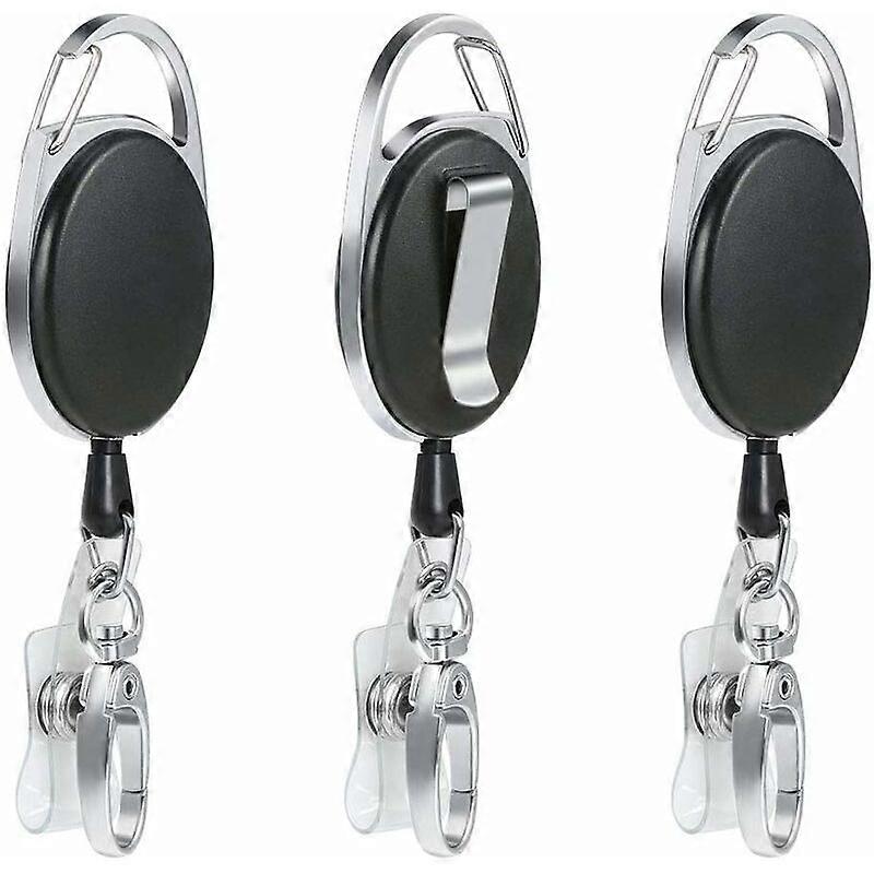 3pcs retractable key ring