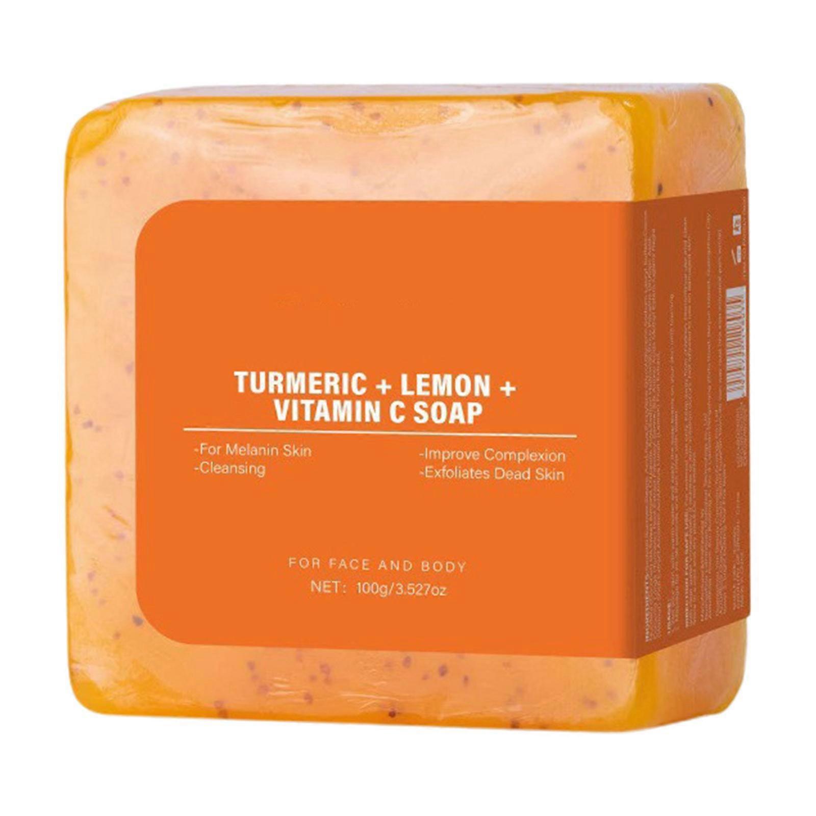 Kurkuma Citroen Zeep Verdiepende Schone Hydraterende Hydraterende Zeep 100G Flye3059