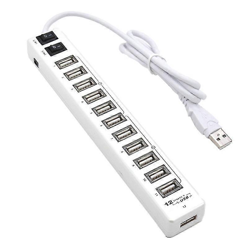 High Quality USB Hub 12 Ports USB 3.0 Hub Multi USB Splitter Switch High Speed Data Transfer for La
